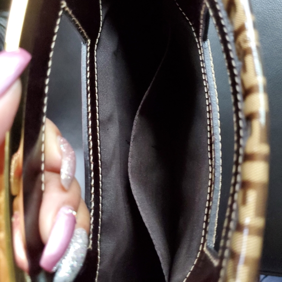 Vintage Clutch Handbag Bag Zucca Authentic - Picture 4 of 13